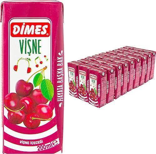 Dimes Vişne Meyve Suyu 200 ml 27'li 